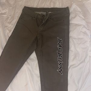 BAD BUNNY custom pants/ skinny
